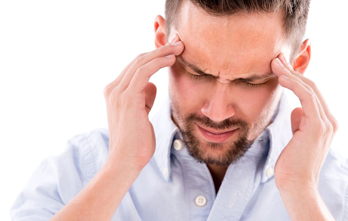 Kopfschmerzen sind eine Nebenwirkung krankheitserregender Medikamente. 